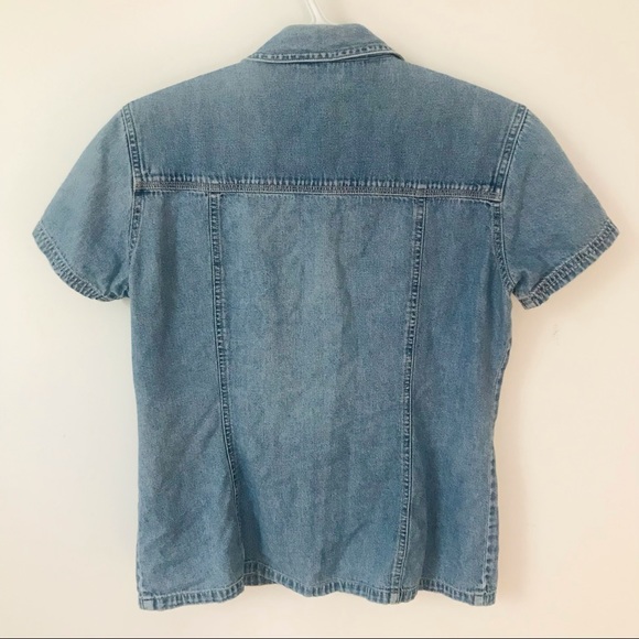 JACOB short sleeve denim button up - Picture 2 of 3